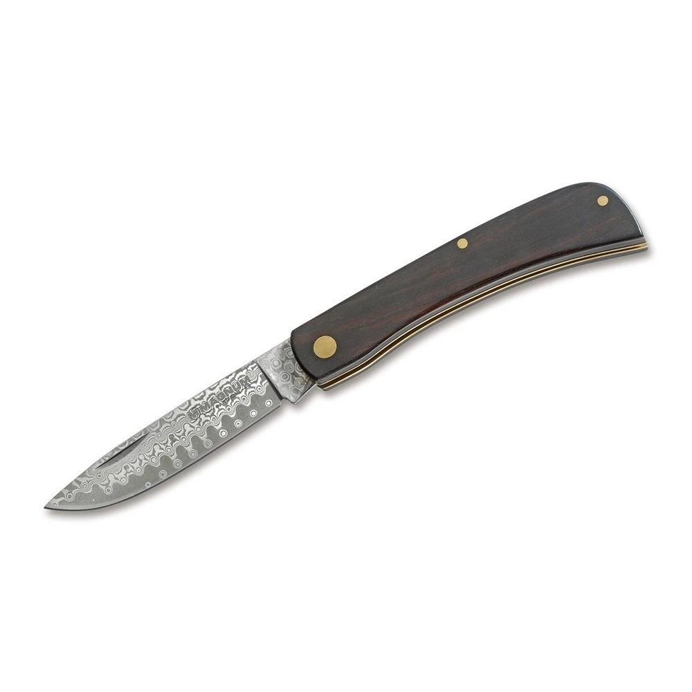 Magnum By Boker Ebony Rangebuster Damascus Folding Knife - Image 3