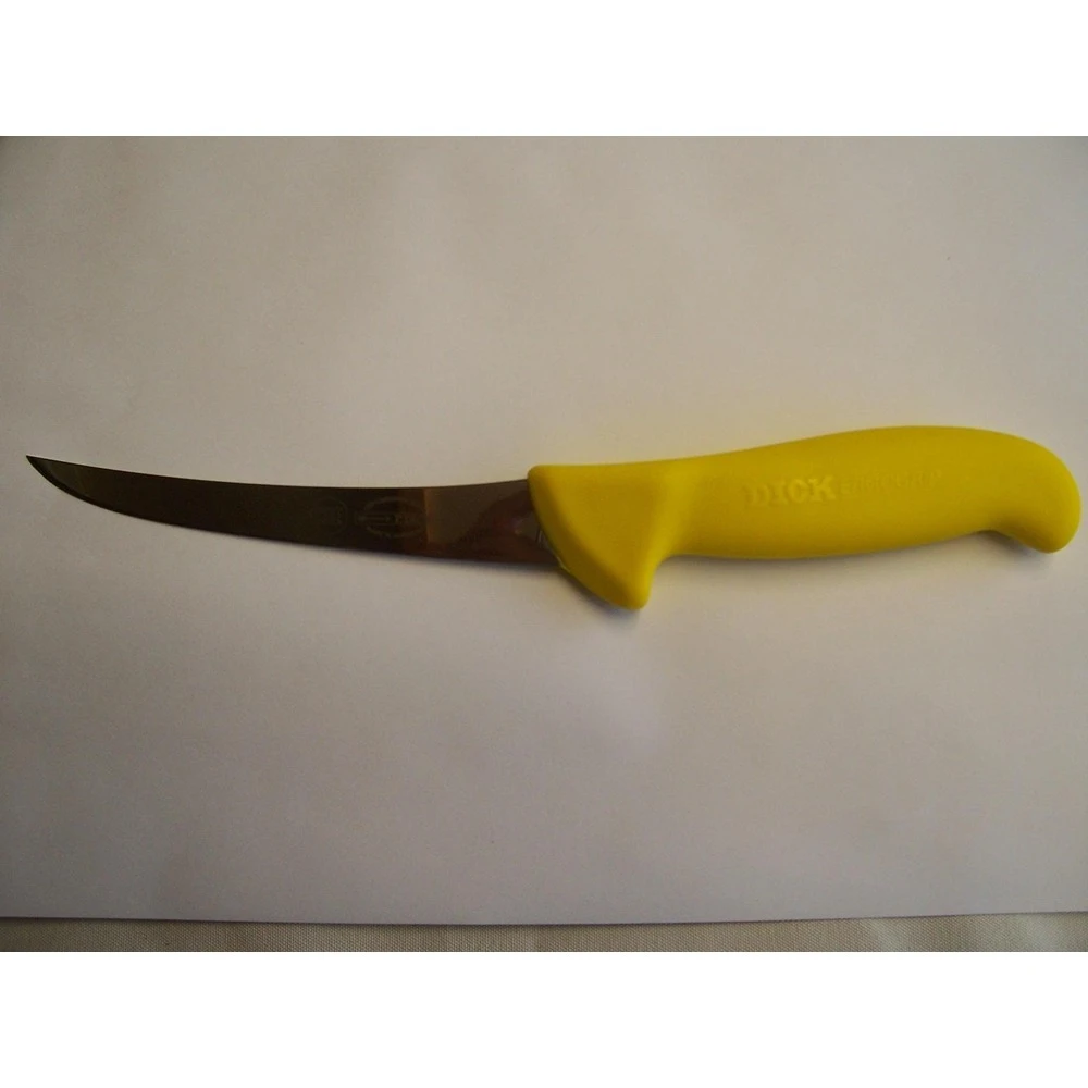 F Dick Ergogrip Curved Boning Knife Yellow - Stiff 15 Cm 8299115-02