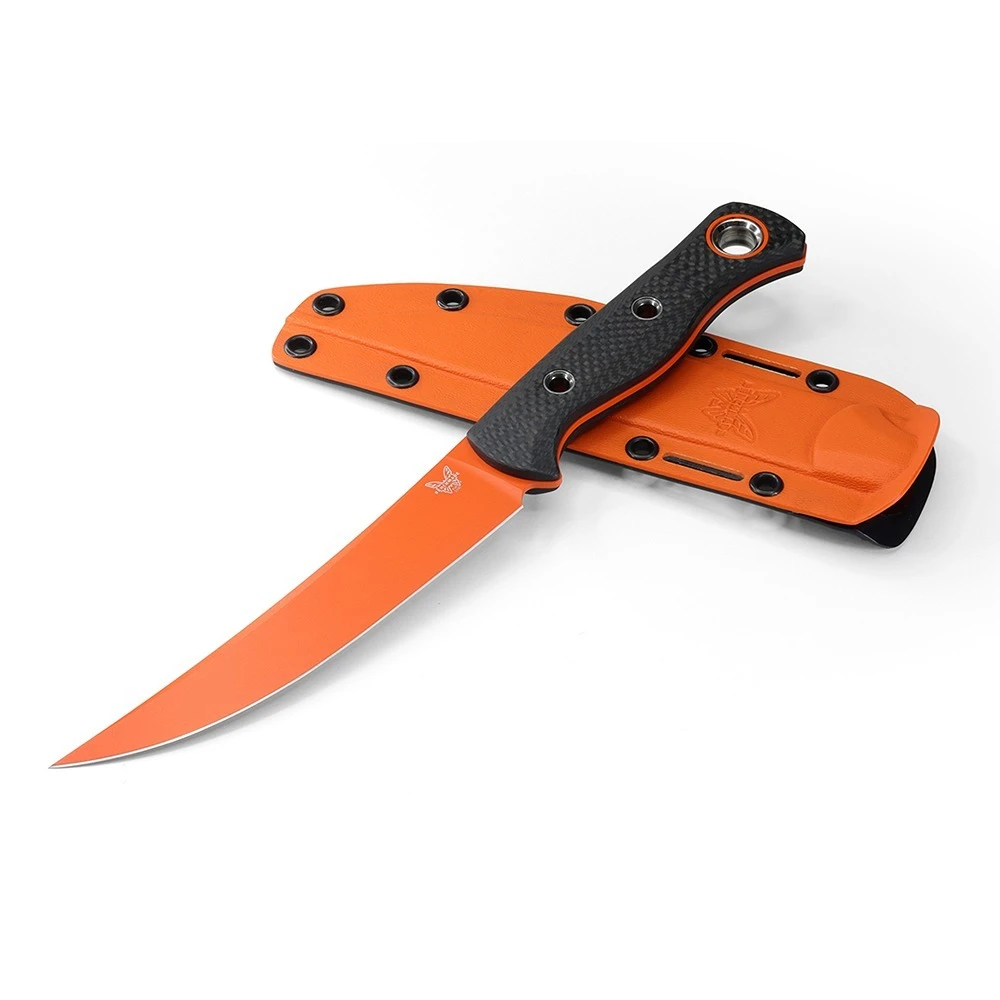 Benchmade 15500OR-2 Meatcrafter Fixed Blade, Carbon Fibre - Image 8
