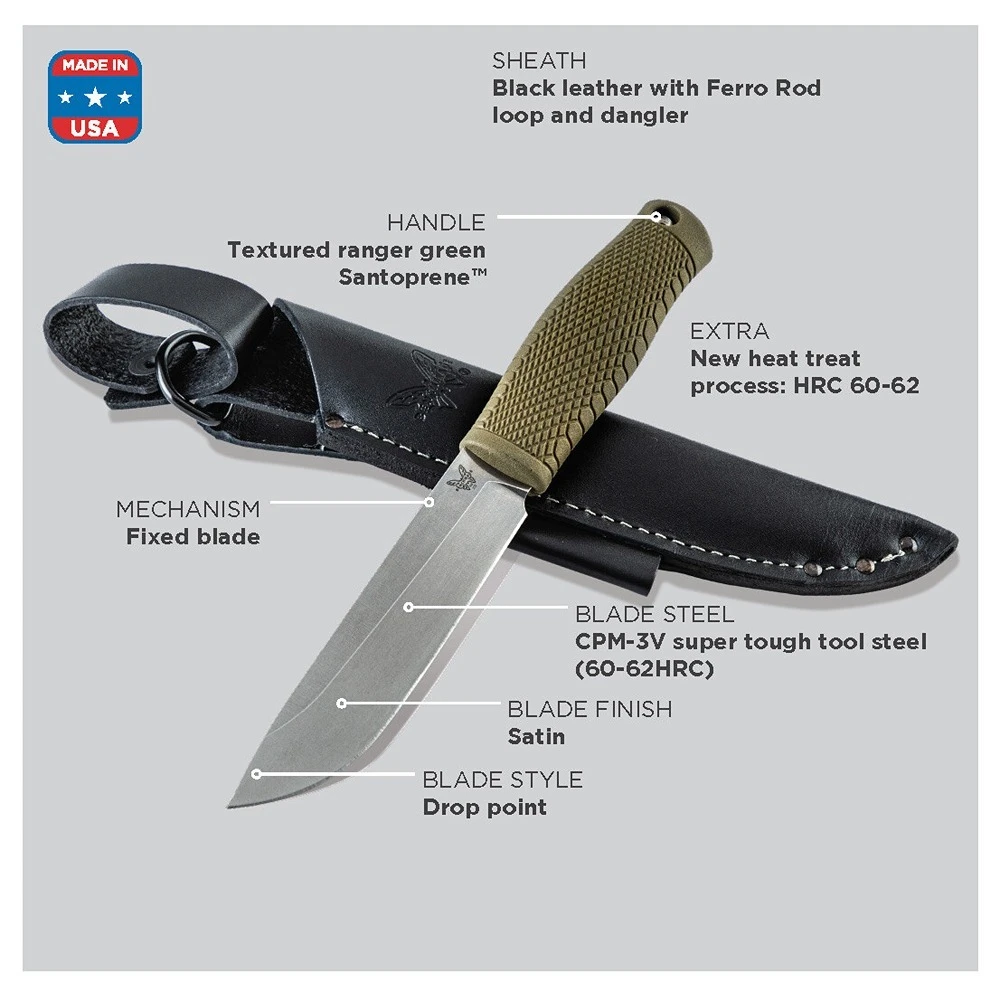 Benchmade 202 Leuku Outdoor Adventure Knife - Image 4