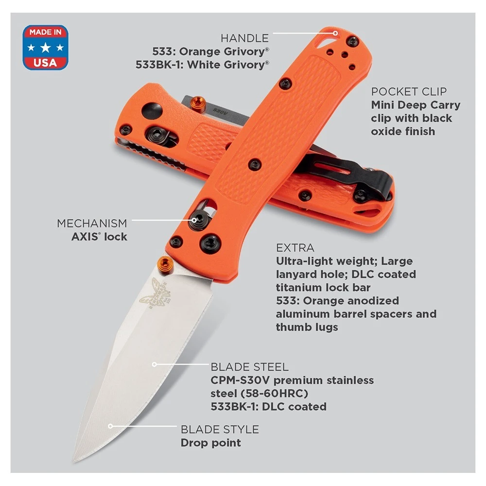 Benchmade 533 Mini Bugout Axis Folding Knife