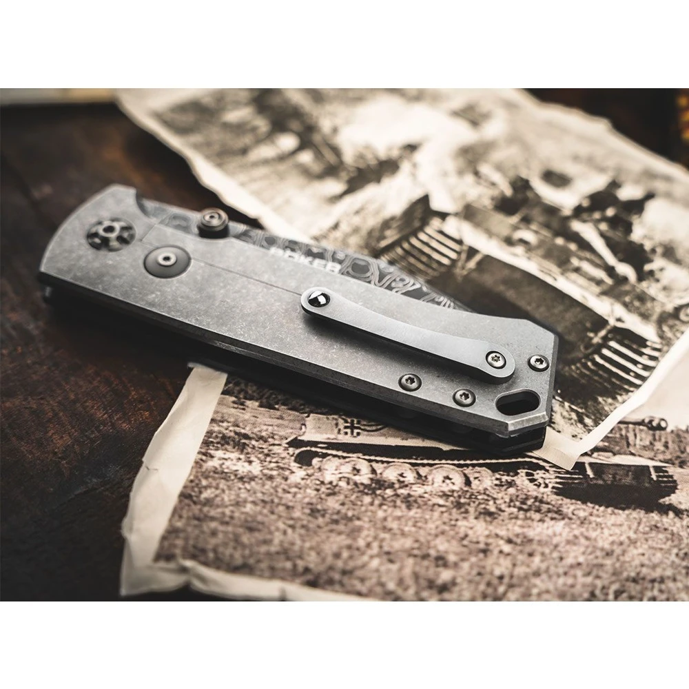 Boker Tiger-Damascus Folding Knife - Image 4