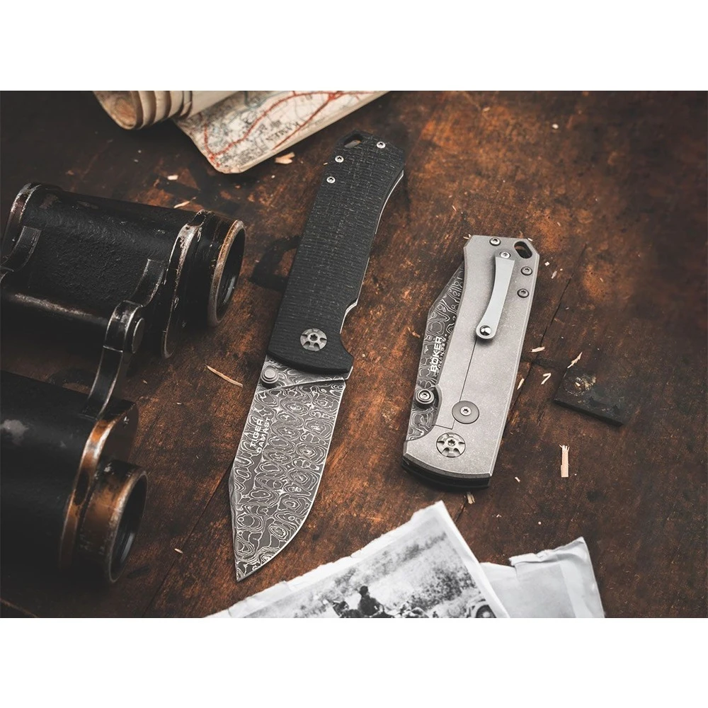 Boker Tiger-Damascus Folding Knife - Image 5