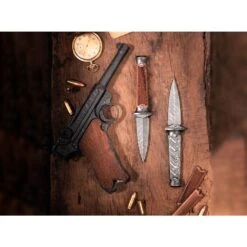 Boker P08-Damascus Fixed Blade