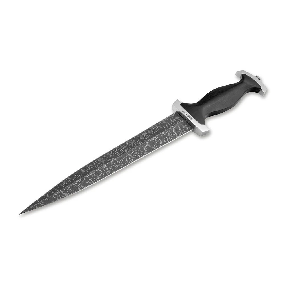 Boker Swiss Dagger Mosaic Damascus Fixed Blade Knife - Image 6