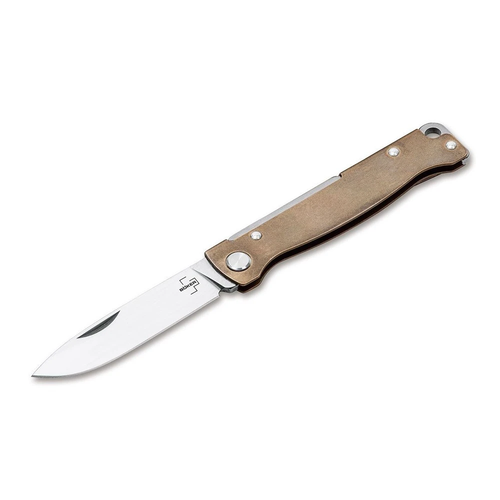 Boker Plus Atlas Brass Folding Knife - Image 3