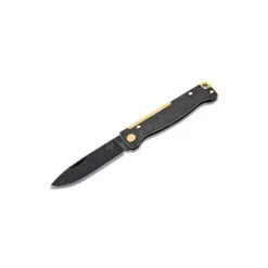 Boker Plus Atlas Black Stonewash Brass Folding Knife
