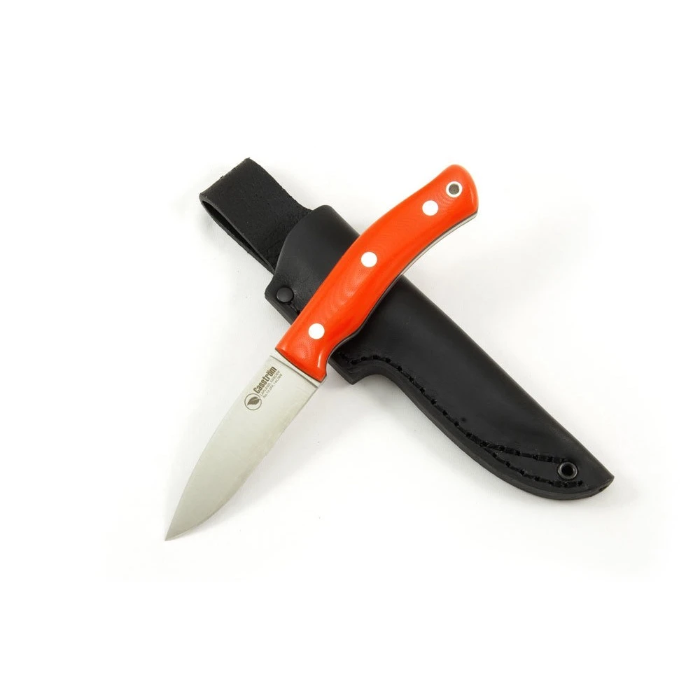 Casstrom 13130 No. 10 Swedish Forest Knife - Orange G10, Flat Ground Blade - Image 5