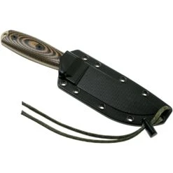 Esee Model 4 4Pdt-005 Desert Tan Blade, 3D Coyote/Black G10 Handles, Black Sheath, Belt Clip