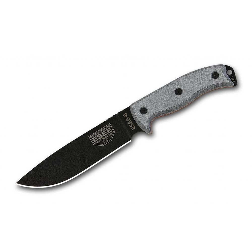 Esee 6P Fixed Blade Survival Knife, Coyote Sheath - Image 4