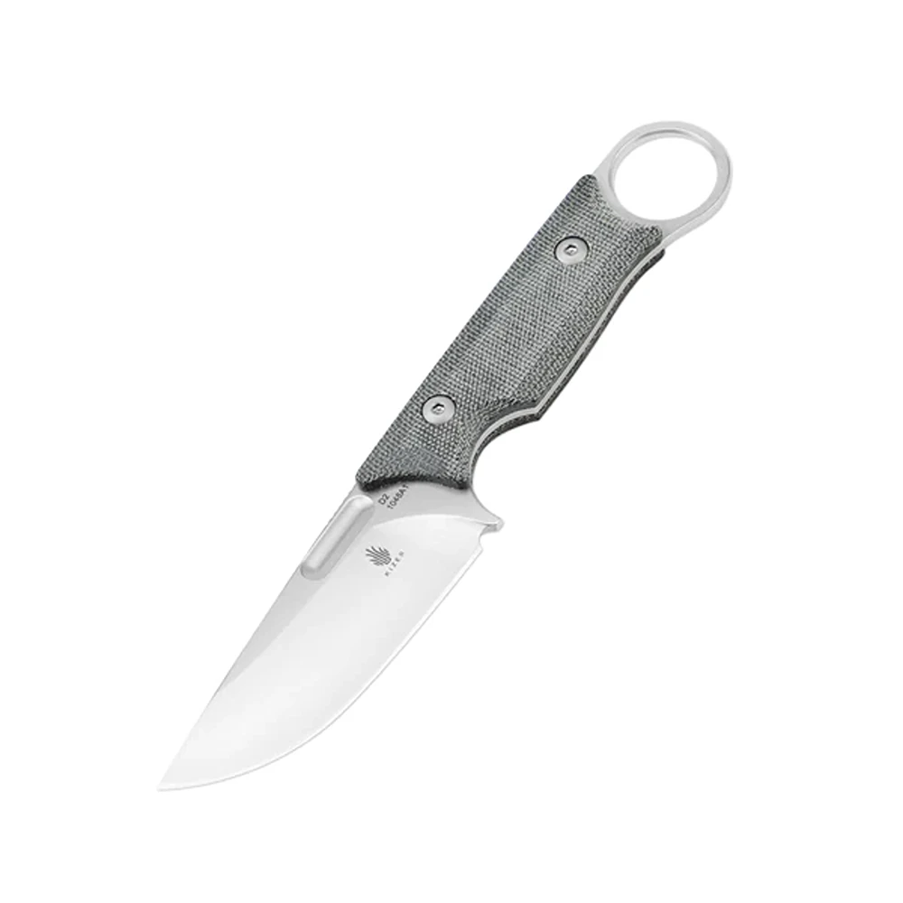 Kizer K1048A1 Cabox Fixed Blade Knife, Black Micarta - Image 4