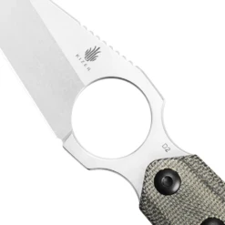 Kizer K1052A1 Variable Wharncliffe D2 Fixed Blade, Neck Knife, Micarta