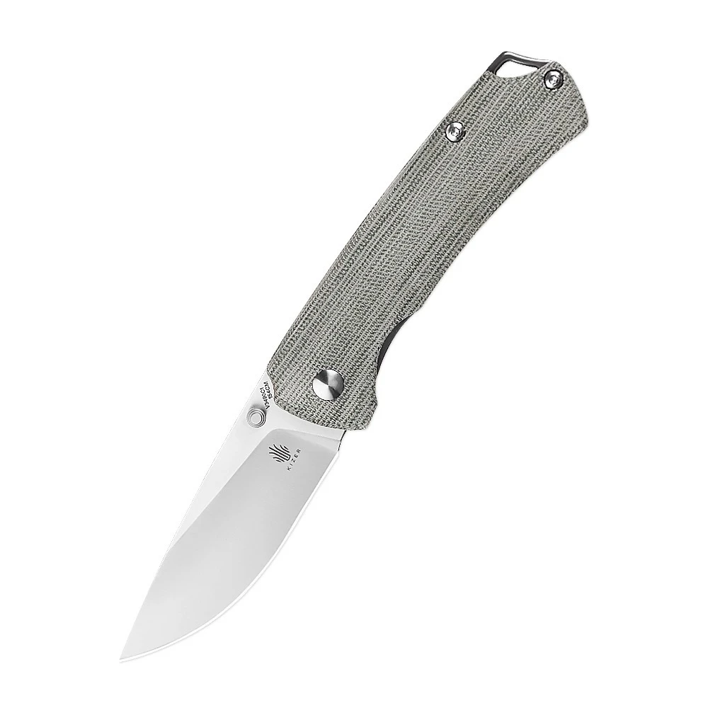Kizer Kv3490C1 T1 Liner Lock Folding Knife, Green Micarta - Image 3