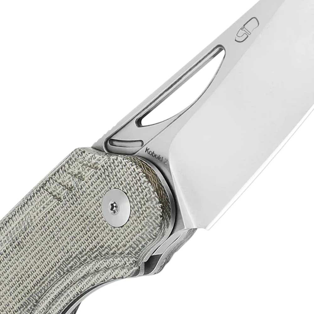 Kizer Kv3542.2C1 Kobold 2.0 Front Flipper Folding Knife, Green Micarta - Image 2