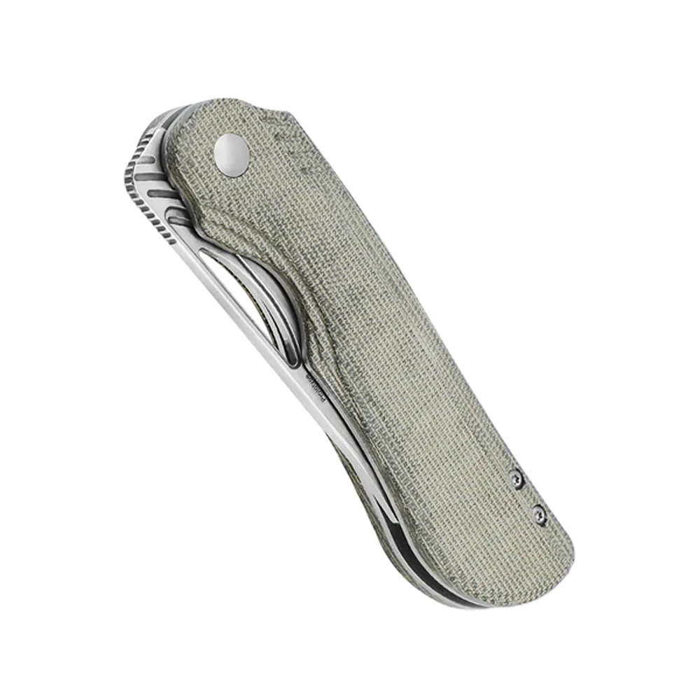 Kizer Kv3542.2C1 Kobold 2.0 Front Flipper Folding Knife, Green Micarta - Image 3