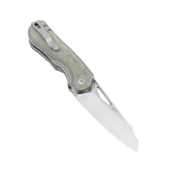 Kizer Kv3542.2C1 Kobold 2.0 Front Flipper Folding Knife, Green Micarta
