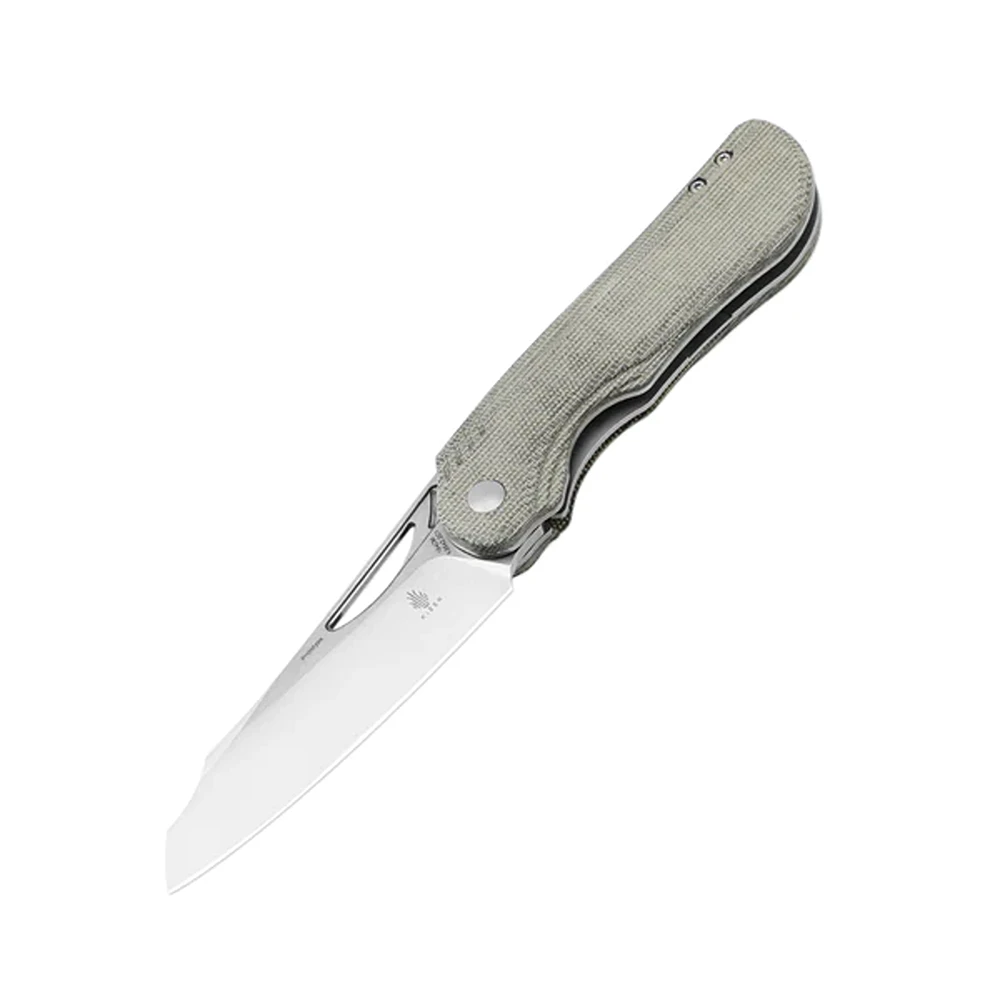 Kizer Kv3542.2C1 Kobold 2.0 Front Flipper Folding Knife, Green Micarta - Image 8