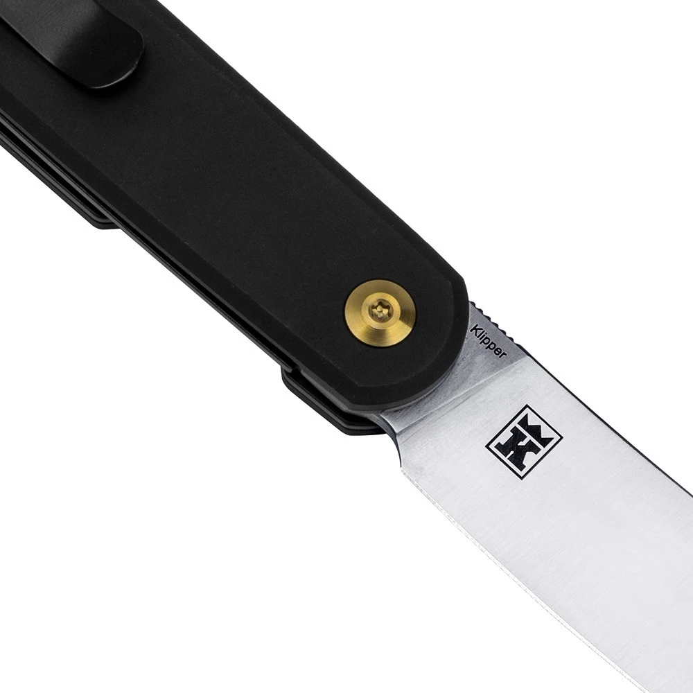 KIZER KV3580C1 Klipper Folding Knife, Black Aluminium - Image 3