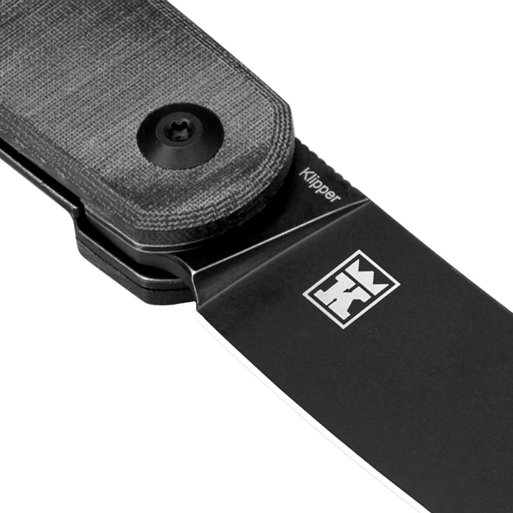 Kizer Kv3580C2 Klipper Folding Knife, Black Micarta - Image 3