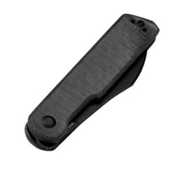 Kizer Kv3580C2 Klipper Folding Knife, Black Micarta