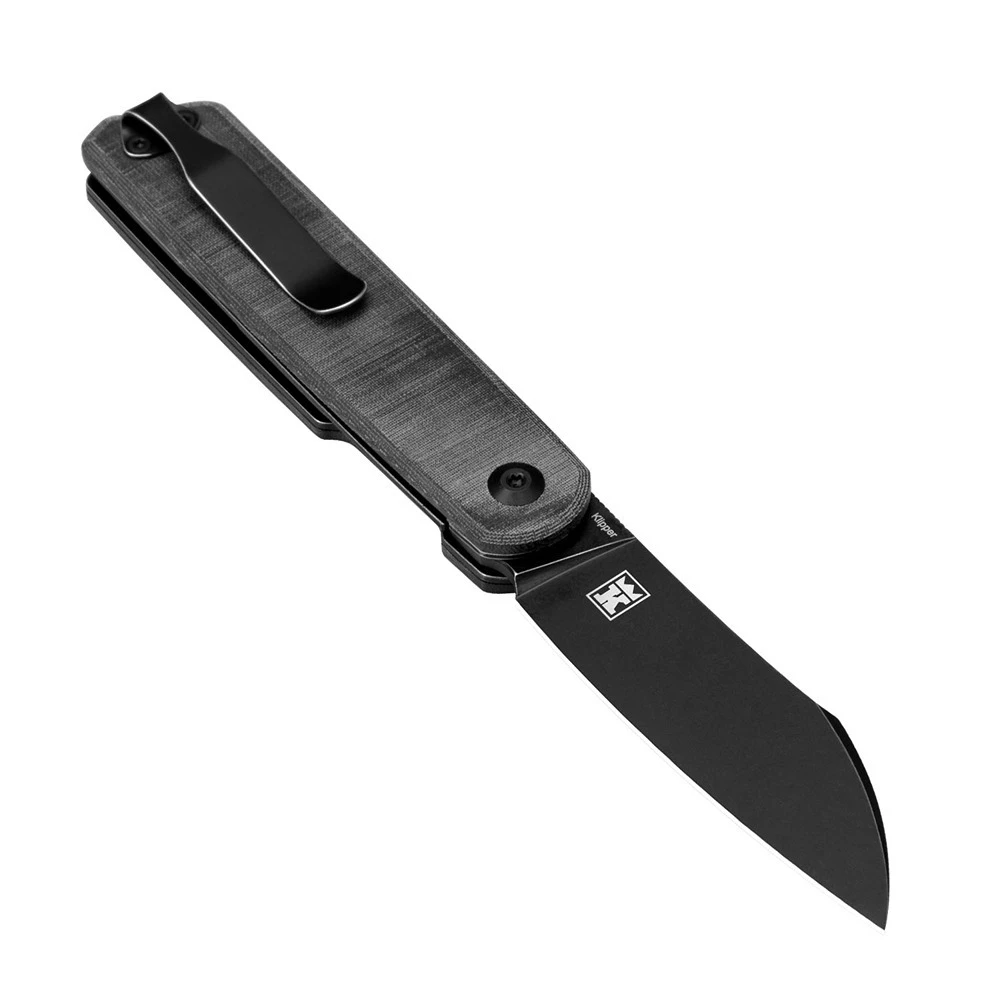 Kizer Kv3580C2 Klipper Folding Knife, Black Micarta - Image 4