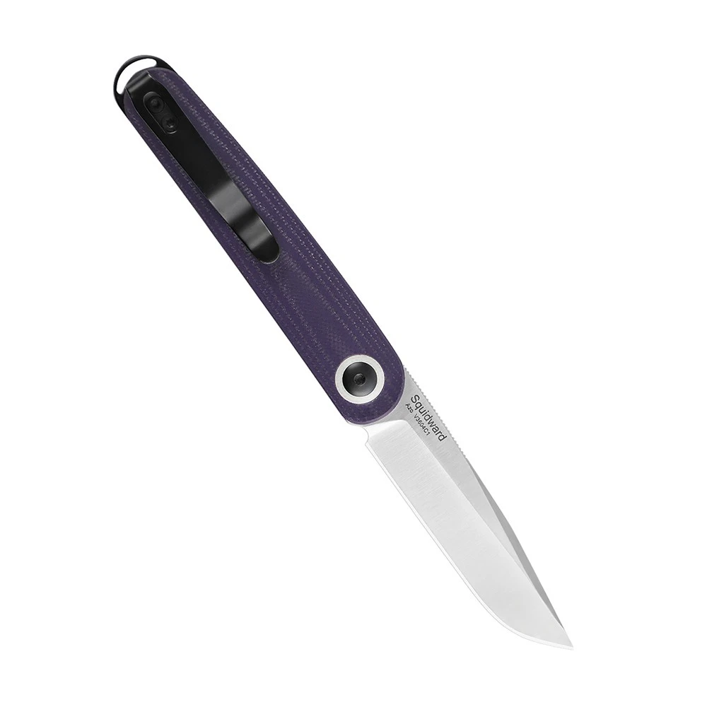 Kizer V3604C1 Azo Squidward Folding Knife, Purple G10 - Image 2