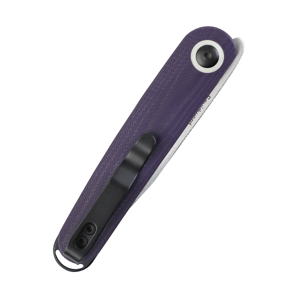 Kizer V3604C1 Azo Squidward Folding Knife, Purple G10 - Image 3