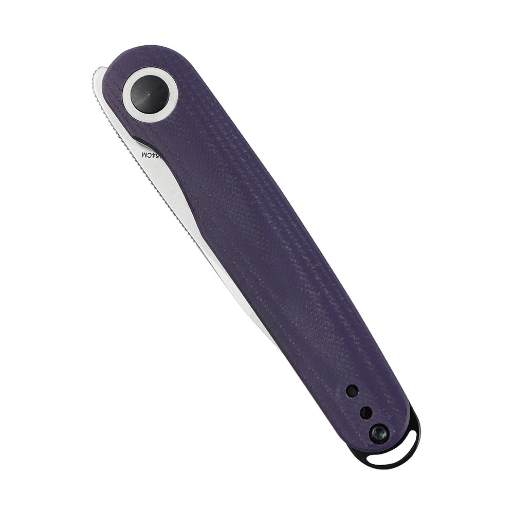 Kizer V3604C1 Azo Squidward Folding Knife, Purple G10 - Image 4