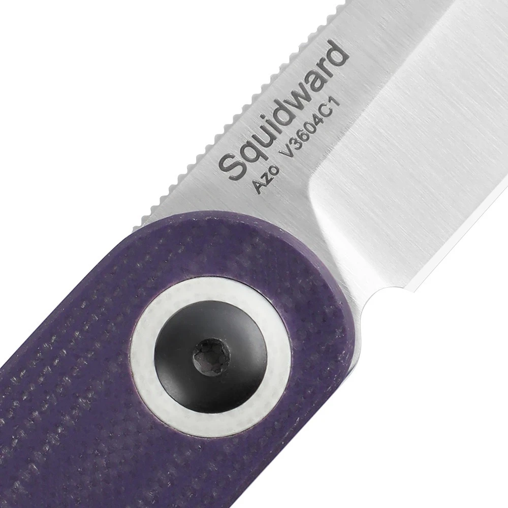 Kizer V3604C1 Azo Squidward Folding Knife, Purple G10 - Image 6