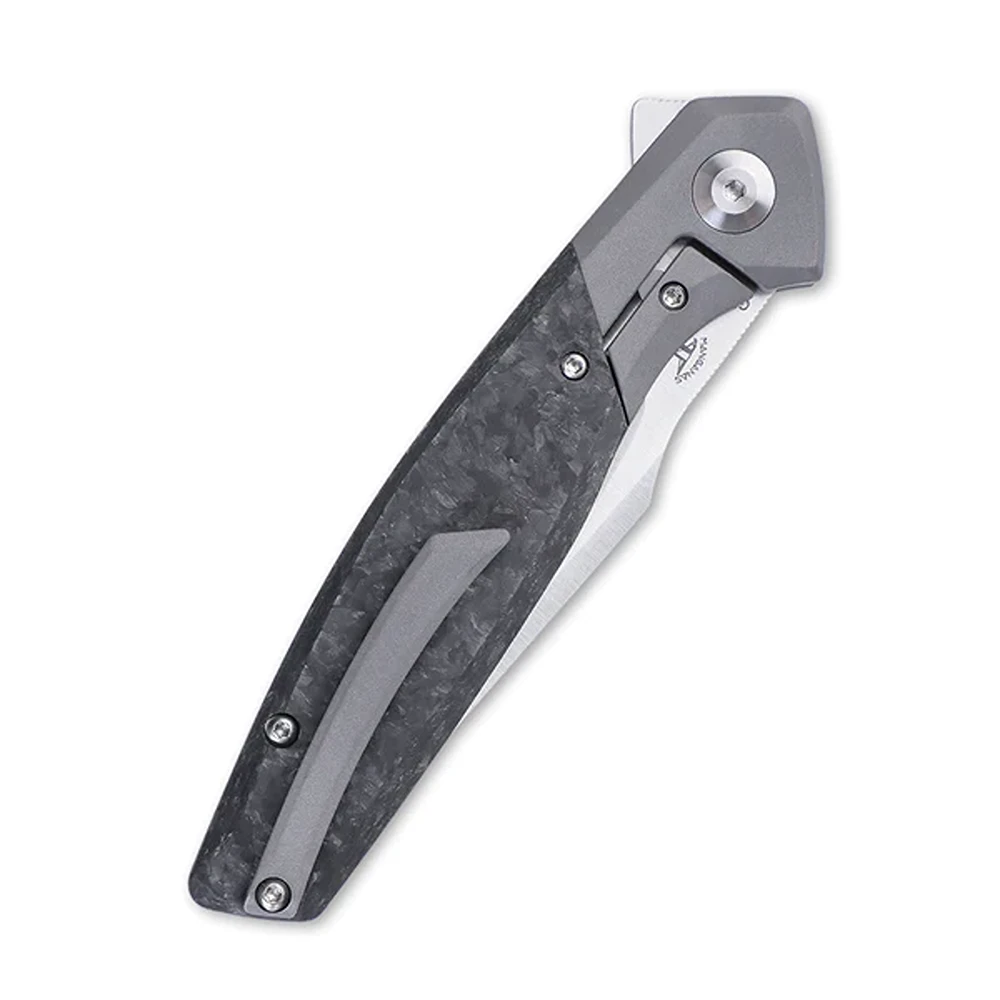 Kizer Ki4572A1Manganas Grazioso Frame Lock Knife, Black Ti & Cf - Image 5