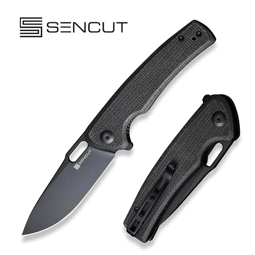 Sencut S20065-3 Vesperon Folding Knife, Black Canvas Micarta - Image 5