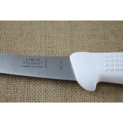 Victory Boning Knife 15 Cm Wide Curve Blade White Handle