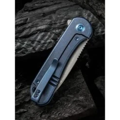 We Knife We18062X-2 Elementum Folding Knife, Blue Ti